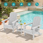 Outdoor Adirondack Chairs with 2 Cup Holders