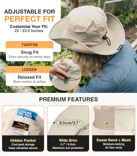 Wide Brim Sun Hat for Womens and Mens Sun Hats