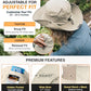 Safari Hat for Men Sun Hats for Women UV Protection UPF 50+ Fishing (2 Count)
