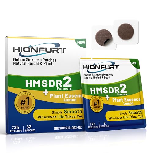 HMSDR2 32ct Motion Sickness Patches with Lemon Plant Essence (32 Count)