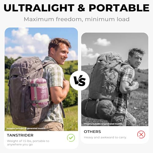 Warm Weather Lightweight Sleeping Bag for Adults