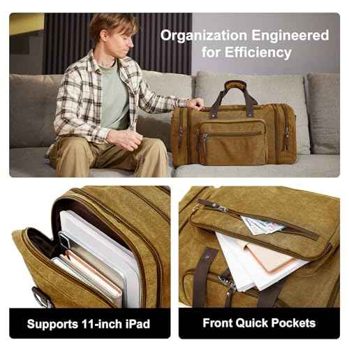 Large Canvas Duffle Bag for Travel