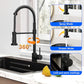 26.8x17.7x9 Inch 16 Gauge Black T304 Kitchen Sink Workstation