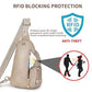 Crossbody Bags for Women Anti Theft Vegan Leather Sling Bag RFID Blocking Chest Bag for Travel