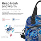 Galaxy Blue Turtle Insulated Lunch Bag for Women Girl Reusable Lunch Tote Box With Shoulder Strap Lightweight Thermal Cooler Meal Prep Bag for Work School Office Picnic (A05：turtle blue)