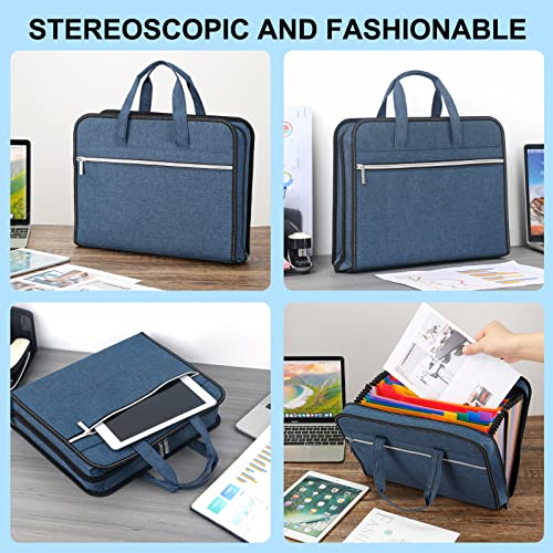 Heavy Duty Accordian File Organizer with Handle