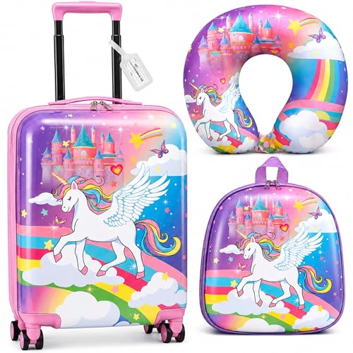 4 Pcs Kids Luggage Set (4 Count)