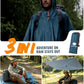 Hooded Rain Poncho for Adult Waterproof Lightweight Raincoat