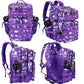 Military Tactical Backpack for Men and Women 45L Army 3 Days Assault Pack Bag Large Rucksack with Molle System Purple White