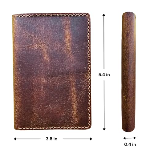 Leather Passport Holder for Men and Women