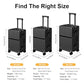 Carry on suitcase Zipperless Luggage