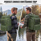 45L Fishing Backpack with Rod Holders & Built