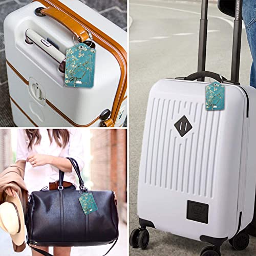 Luggage Tags Privacy Cover ID Label for Travel Bag Suitcase (2 Count)