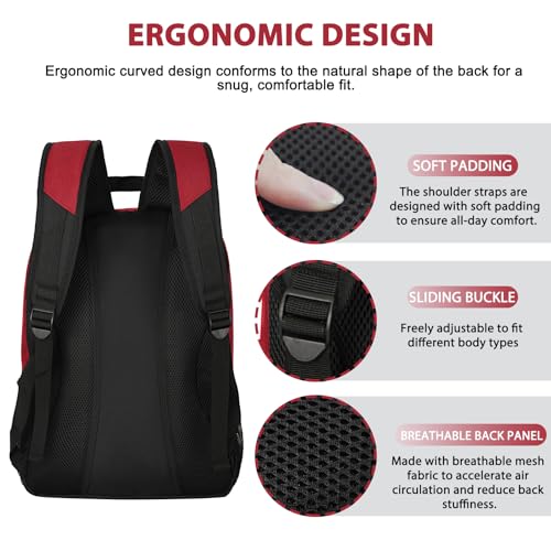 Soccer Backpack Bag with Ball Holder Ventilated Shoe Compartment Large Capacity Sports Gear Bag for Basketball Volleyball Gym