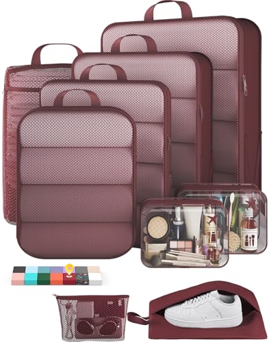 9 11 Set Compression Packing Cubes for Travel Essentials (9 Count)