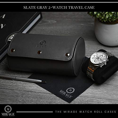 Watch Travel Case for Men Watch Roll for Travel Organizer and Display Watch Case (7 Count)