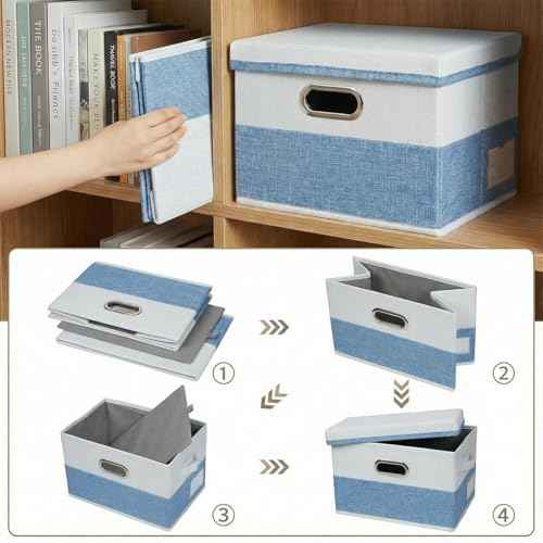 Storage Bins with Lids [3 (3 Count)