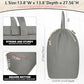 Canvas Laundry Bag with Handles & Square Base