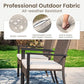 Wicker Patio Dining Chairs Set of 6 with Removable Cushions (6 Count)