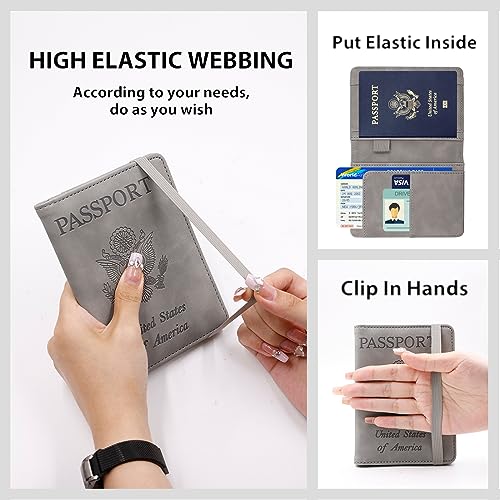 Premium Leather Passport Holder Covers Case