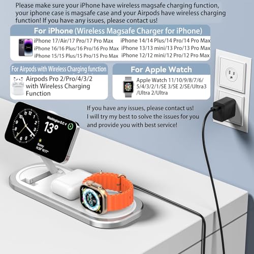 3 in 1 Fast Wireless Charger Stand for iPhone