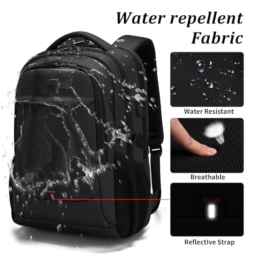 17 Inch Laptop Backpack for Travel Water Resistant College Backpack for Men
