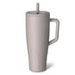 BrüMate Era 40 oz Tumbler with Handle and Straw | 100% Leakproof Insulated Water Bottle Tumbler with Lid and Flexible SoftSip Straw | Made of Stainless Steel | Cup Holder Friendly | 40oz (Mocha)