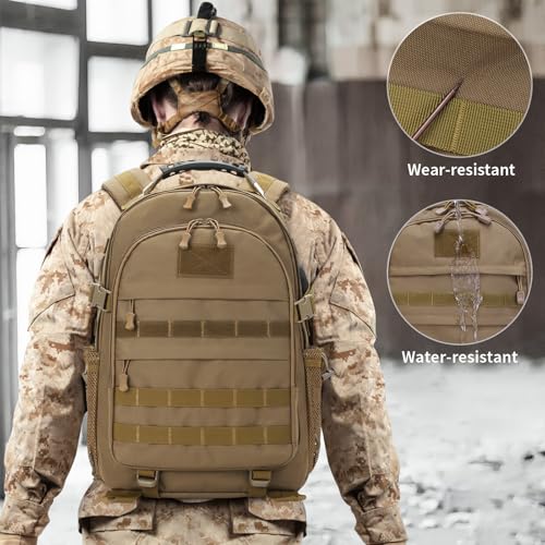 Military Tactical Backpack 40L Large Army 3 Day Assault Pack Molle Bag Backpacks WR Hunting Rucksack Assault Pack
