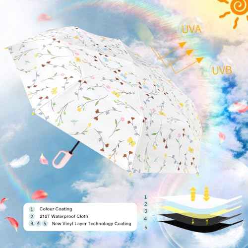 Travel Umbrella Compact Folding Auto Open and Close for Windproof