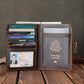 Polare Luxury RFID Blocking Leather Passport Holder Travel Wallet For Men and Women