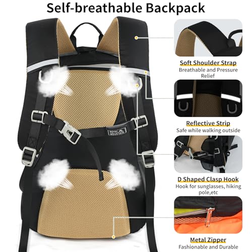 30L Hiking Backpack With Rain