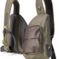 Orvis Mini Sling Pack (26B2) Shoulder Strap Tackle Backpack - Fly Fishing Tool Bag of 100% Recycled ECO CORDURA Fabric With TPU Coating, 5-Liter Capacity and Internal Features, Dusty Olive - One Size