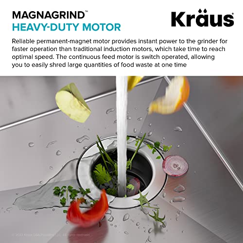 KGUW2-33MB-100-100, Bellucci Workstation 32 in. Undermount Granite Composite Single Bowl Kitchen Sink in Metallic Black with WasteGuard 1 HP Continuous Feed Garbage Disposal and Accessories