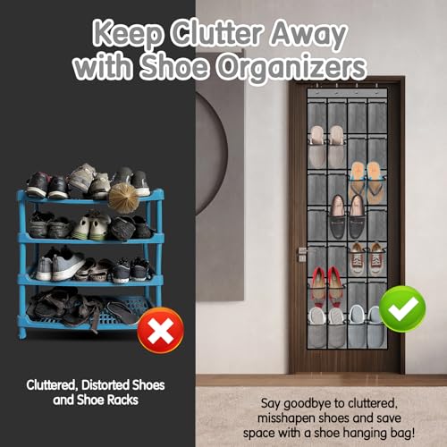 28 Compartment Over the Door Shoe Organizer (30 Count)