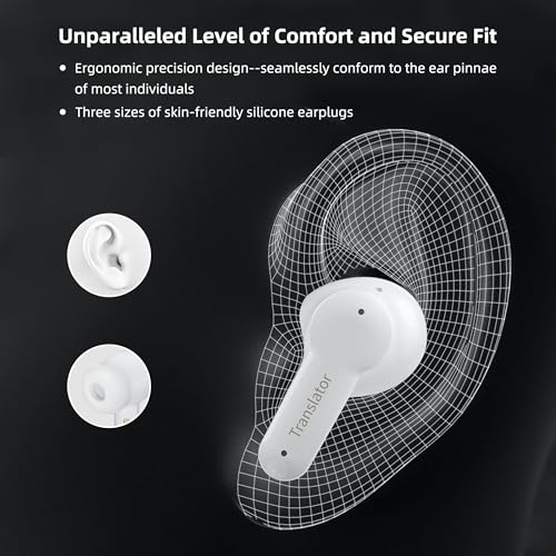 M3 Offline AI Translator Earbuds Support 144 Languages & Accents Translation Two