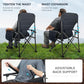 Oversized Folding Camping Chair for Adults with Adjustable Lumbar Support