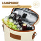 2 Bottle Insulated Wine Tote Carrier Bag