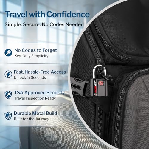 TSA Approved Luggage Locks (4 Count)