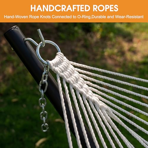 Lazy Daze Double Olefin Quick Dry Hammock with Spreader Bar for Outdoor