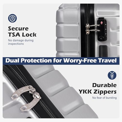 Lightweight Luggage with TSA Lock (3 Count)