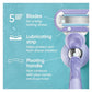 Deluxe Smooth Swirl Women's Razor Handle + 2 Blade Refills