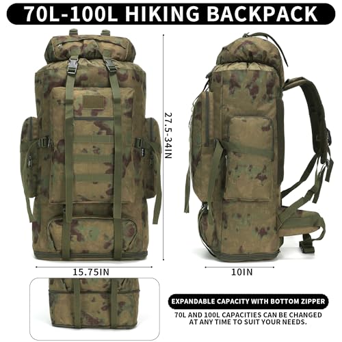 Hiking Backpack for Men 70L