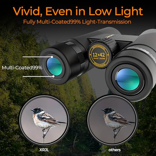 12x42 Binoculars for Adults High Powered with Phone Adapter