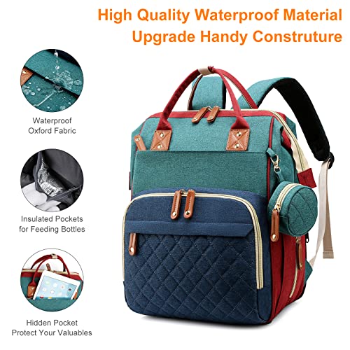 Diaper Bag Backpack with Changing Station