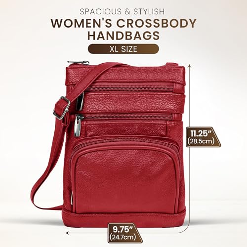 leather Crossbody Purses for Women