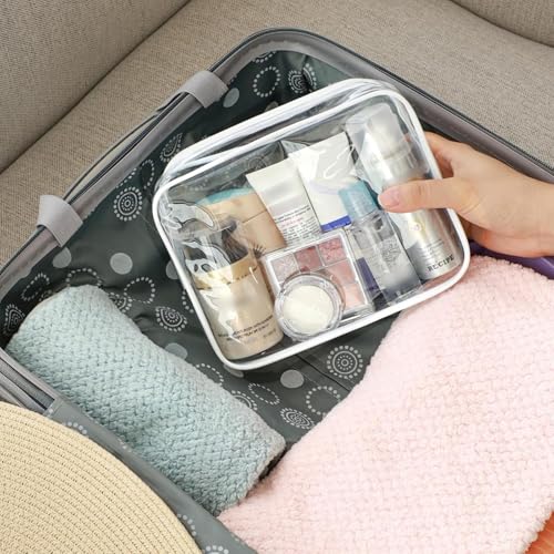 17 Inch Laptop Backpack for Travel Water Resistant College Backpack for Women Laptop Bag with USB Charging Port and Clear Toiletry Bag