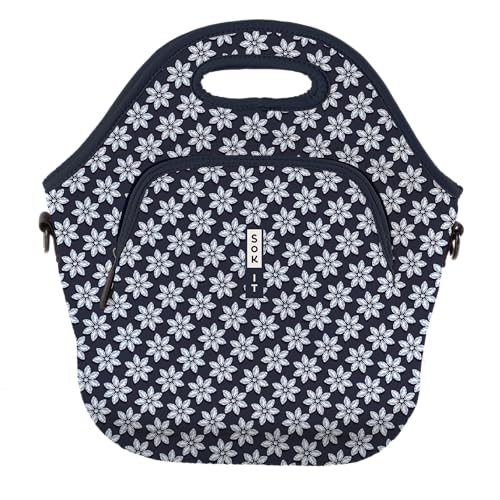 LunchTote Zippered Bag Insulated Neoprene Caddy (Frost Yourself / X-Large 6.5 Quart Lunch Tote)