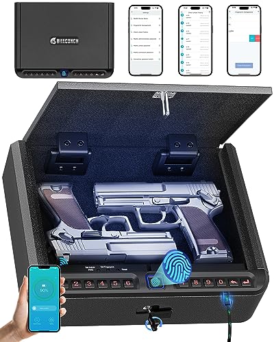 Gun Safe for Handgun with Fingerprint