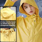 Waterproof Rain Poncho for Women Packable Hooded Raincoat with Pocket