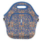 LunchTote Zippered Bag Insulated Neoprene Caddy (Bespoke Blooms / X-Large 6.5 Quart Lunch Tote)